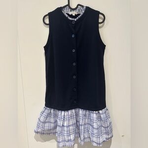 NWOT - Black Button-Up Top dress mock two-pieces